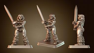 3D модель Варварка-женщина c (STL)