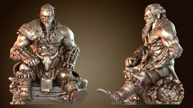 3D модель Всадник из племени варваров (STL)