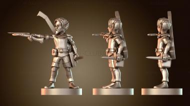 3D модель Бард Гном Мужчина (STL)