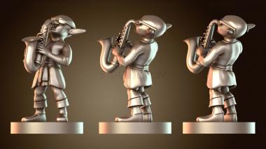 3D модель Бард Гоблин с саксофоном (STL)