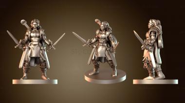 3D модель Бард Полуэльф Паладин (STL)