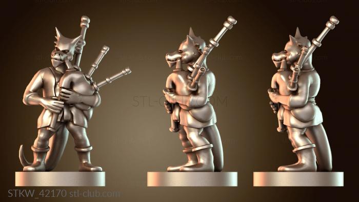 Military Бард Кобольд с волынкой