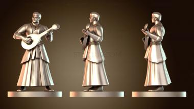 3D модель Бард Человек Мужчина (STL)