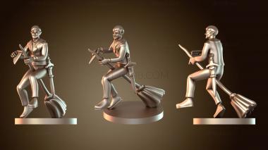 3D модель Бард на метле (STL)