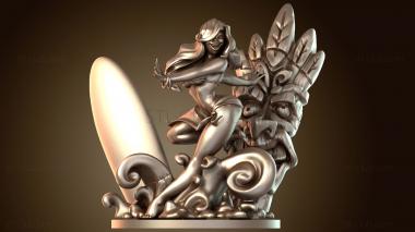 3D модель Девушка на пляже (STL)