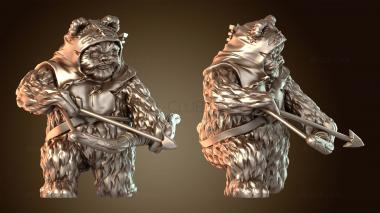 3D модель Лучники-медведи смелые (STL)