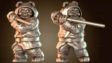 3D модель Медведь-герой Мистический воин (STL)