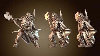 3D модель Медведи-люди в пешем походе (STL)