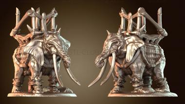 3D модель Битва зверей. Действие слона. (STL)