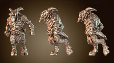 3D модель Воин Зверочеловека (STL)