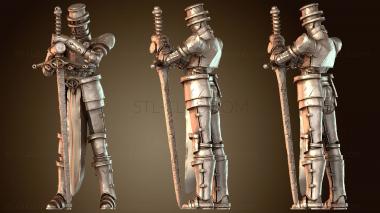 3D модель Кровать Длинные Ноги Рыцарь (STL)