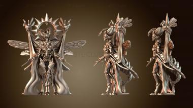3D модель Пчелиная королева и двор (STL)