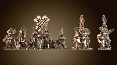 3D модель Берсерк Гном Музыкант Освобожденный Рык (STL)