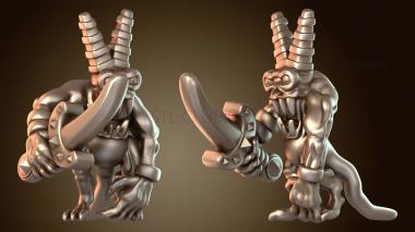 3D модель Большой Пламенный Демон (STL)