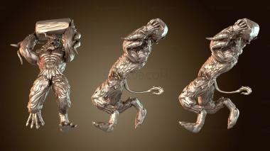 3D модель Бигфут Йети — Метание (STL)
