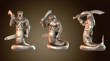 3D модель Черная морковь Юань-Ти (STL)