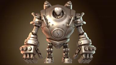 3D модель Blitzcrank с подставкой — вариант (STL)
