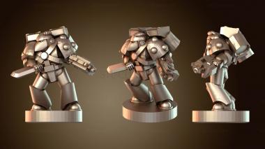 3D модель Элитная фигурка Кровавых Ангелов (STL)