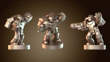 3D модель Легендарная фигурка Кровавых Ангелов (STL)