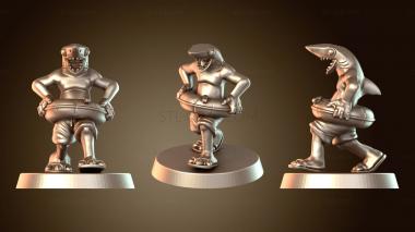 3D модель Синий Акула Мальчик — Следопыт (STL)