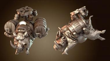 3D модель Boar Beer Mount — Boarj (STL)