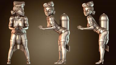 3D модель Девушка-бомбардир (STL)