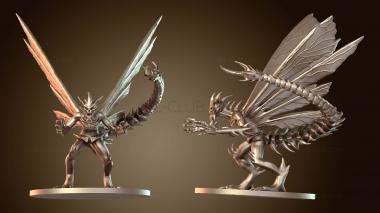 3D модель Костяной дьявол — поза для предварительного просмотра (STL)