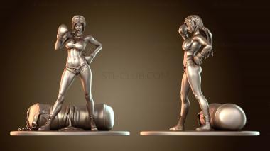 3D модель Боксер — Женщина (STL)