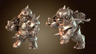 3D модель Brutefun Ogre Star — Морг Огрестар с мячом (STL)