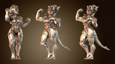 3D модель Накаченный тифлинг из ада Nefarious (STL)