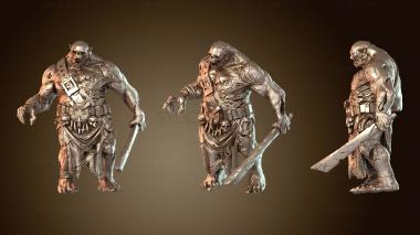 3D модель Злобный Зомби-медведь (STL)