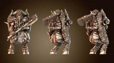 3D модель Воин-бык с топором (STL)
