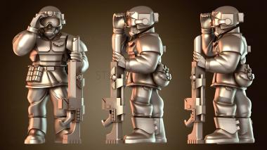 3D модель Кадианский пехотный отряд, лазган, сердитый солдат, крутой (STL)