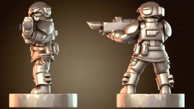3D модель Кадианские ударные войска Миффлс делают гвардейца Харди (STL)