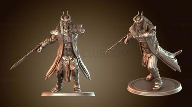 3D модель Кай Тифлинг Хексблейд Ревностный (STL)
