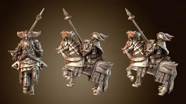 3D модель Капитан Лошадь Женское Копье (STL)