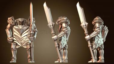 3D модель Карточные воины-стражи (STL)