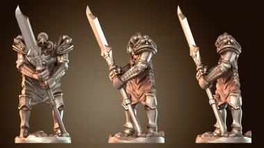 3D модель Клубы карточных воинов-стражей (STL)