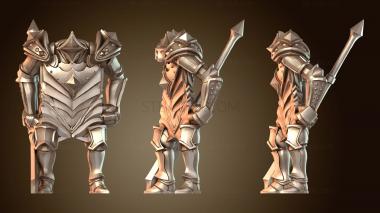 3D модель Карточные Воины Стражи Бубны (STL)