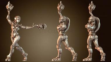 3D модель Эффект пламени заклинателя Warforged (STL)