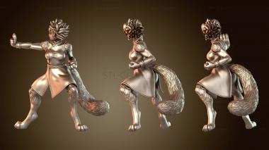 3D модель Кошка Девушка Монк Панч Главный (STL)