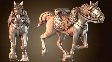 3D модель Кавалерийские лошади Hgalopfut Vulture (STL)