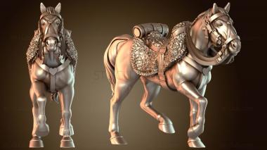 3D модель Доблесть кавалерийских лошадей (STL)