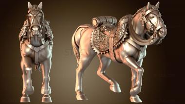 3D модель Кавалерийские кони доблестные (STL)