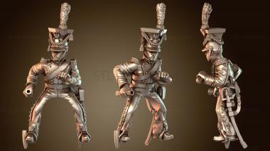 3D модель Кавалерийский уланский галоп-всадник (STL)