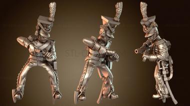 3D модель Кавалерийские уланы, мастер галопа и копья (STL)
