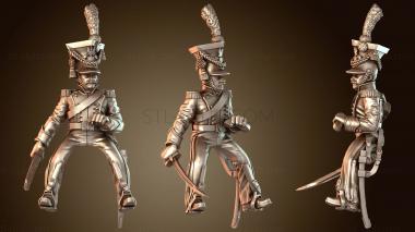 3D модель Кавалерия Уланы Улан Ходьба Сабля Доблестный (STL)