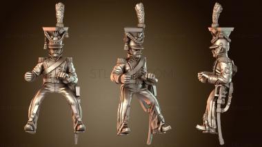 3D модель Кавалерийские уланы, знаменосец (STL)
