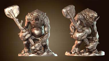 3D модель Пещерный тролль-берсерк (STL)