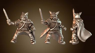 3D модель Кельтский вождь пешком (STL)